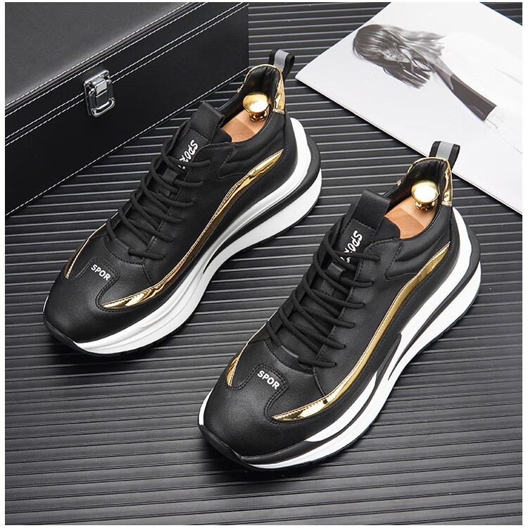 trend tiger高端轻奢品牌休闲鞋男中青年秋冬新款男鞋秋季新款百搭内