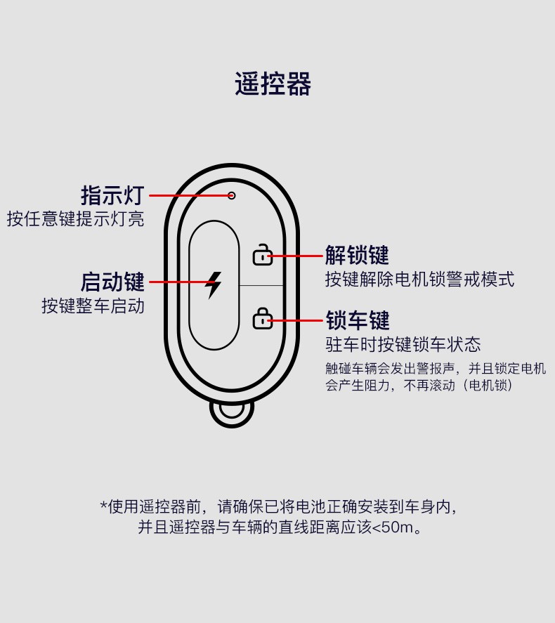 电动车上的按键图解图片