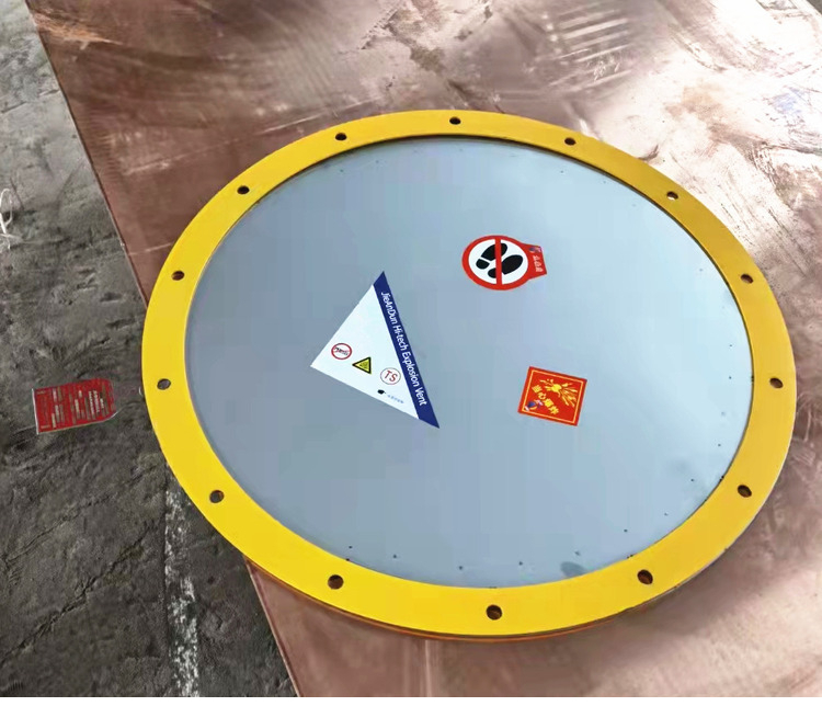 泄爆片装置粉尘防爆片平板型管道板口泄爆窗不锈钢除尘圆形爆破片sou