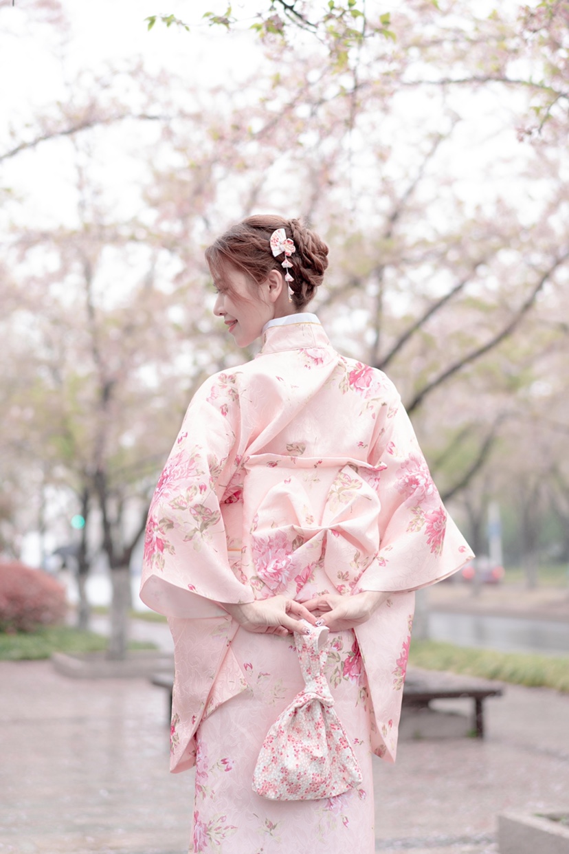 日本女士传统正装长款和服写表演演出舞台日式古装服饰日本高中校服皇