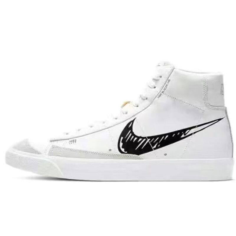 【官方旗舰店】aj联名新款开拓者白紫湖人sbzoomblazermid白紫湖人