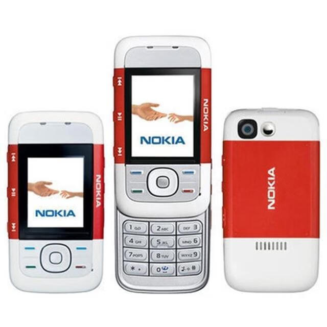 nokia诺基亚5300经典滑盖按键手机老年学生备用机怀旧手机移动红色