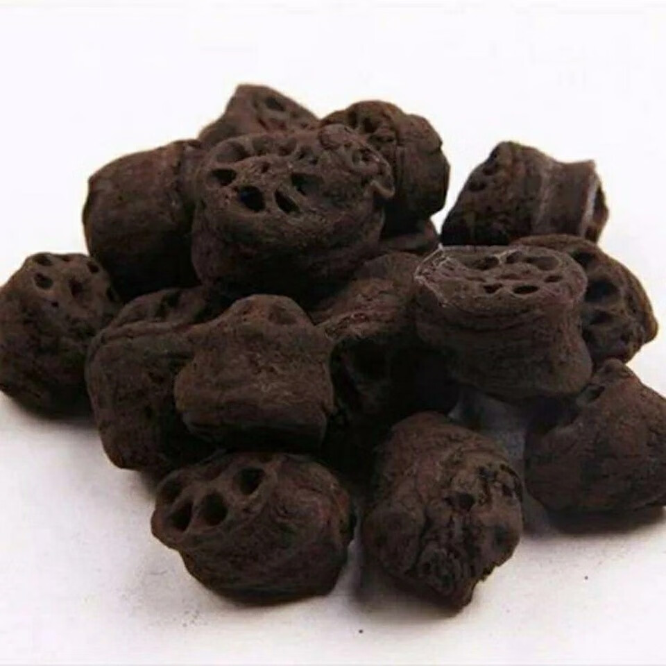 同仁堂中药材黑色的藕节炭500克藕节藕节碳炒透天然无硫