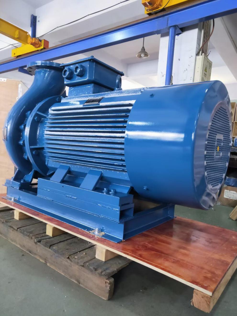 立式管道泵irg离心泵380v三相工业增压泵锅炉冷却循环水泵大功率藏青