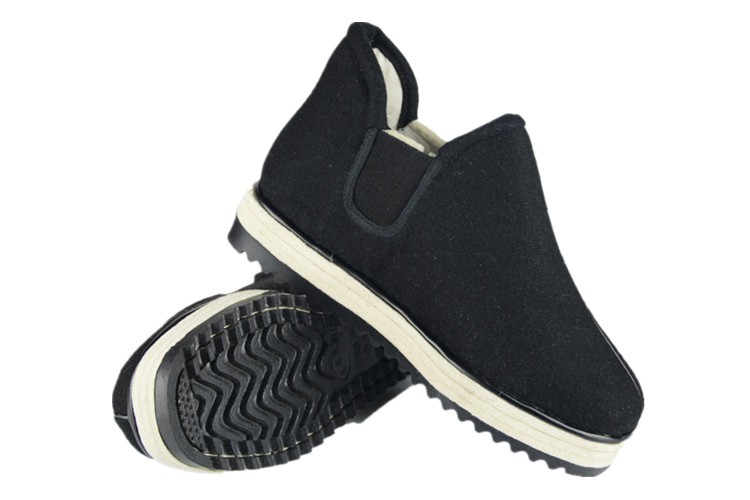 冬季东北棉鞋加厚羊毛毡子大棉鞋保暖防滑呢面老头鞋海拉尔毡底鞋品质