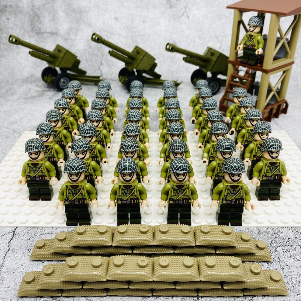 乐··高(le·go)水门桥长津湖抗美援朝积木志愿军冰雕连玩具打仗人仔