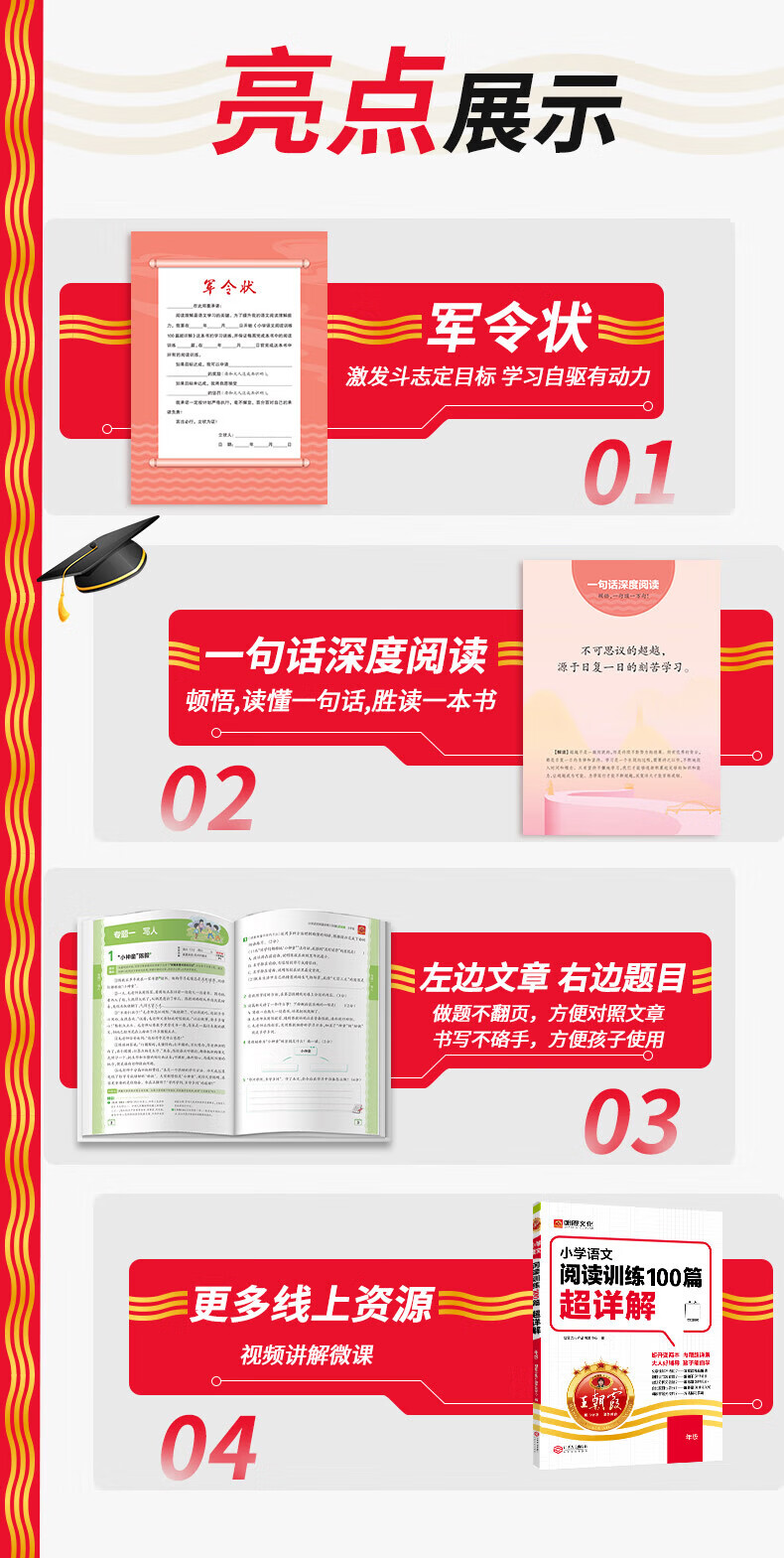 【京东配送】2025版王朝霞阅读训练训练阅读小学强化基础100篇小学语文阅读训练数学思维训练英语阅读训练一二三四五六年级答案超详解阅读理解专项训练强化基础123456年级小升初阅读答题解题技巧小学毕业升学重点中学 【三年详情图片8