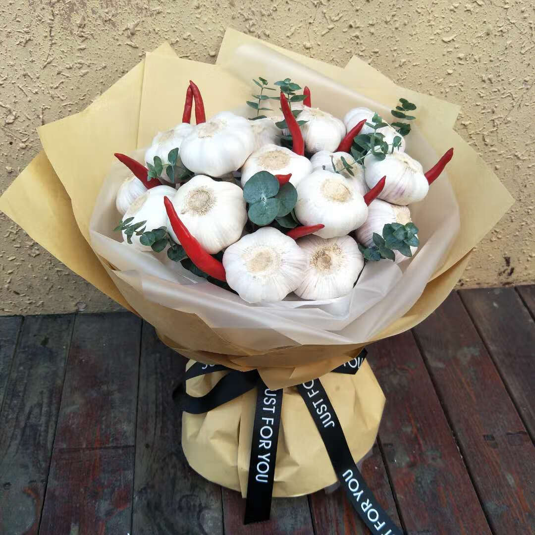 长沙衡阳常德蔬菜花束速递大蒜辣椒创意花束郴州永州湘潭生日鲜花