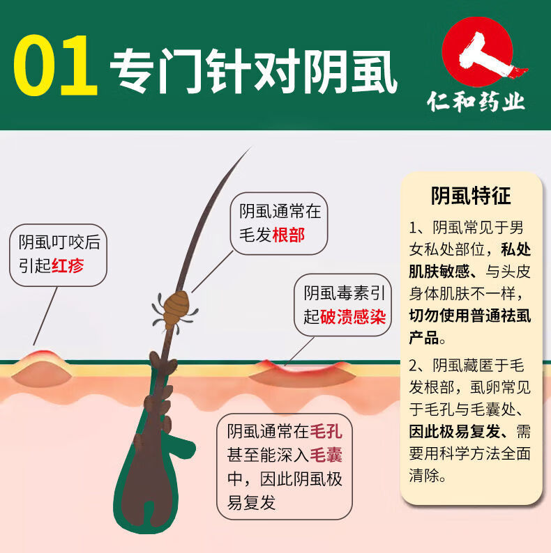 浣清沙去虱王阴虱男士用女私处去虱子一扫光除虱立净百部酊灭阴虱喷剂
