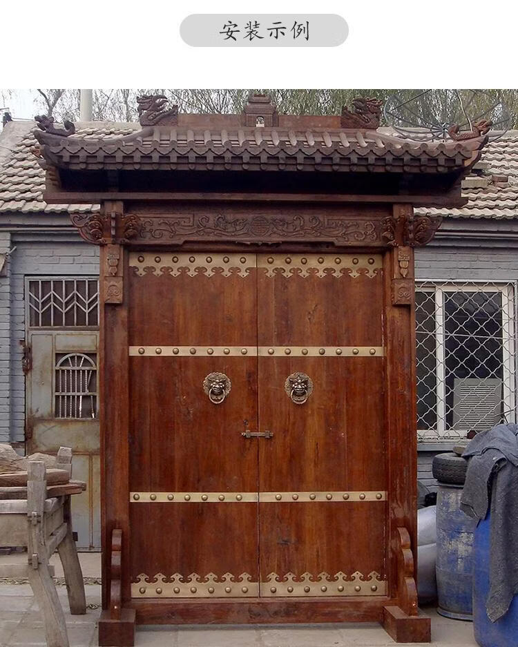 中式仿古大门纯铜泡钉鼓钉圆头钉黄铜门钉铜帽钉玻璃门铜钉对接装8cm