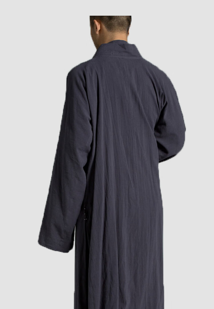 慈缘僧服棉麻款禅修大褂春夏季僧袍和尚服禅堂打坐长褂僧衣服 01-307