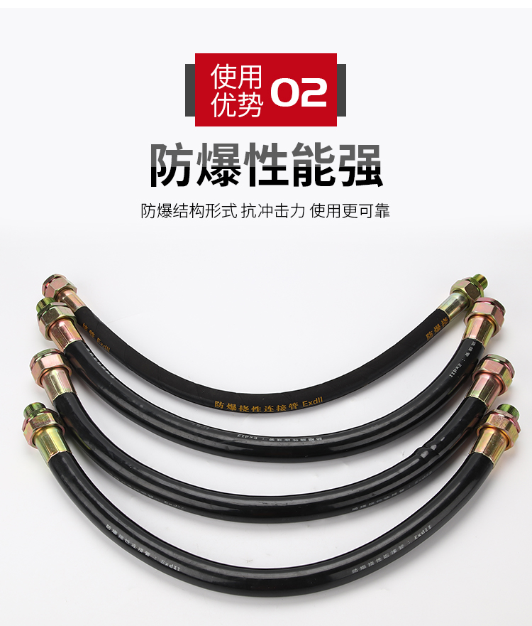 软管dn20绕线橡胶管6分 可定制不锈钢接头 dn100*1000(钢丝编织)