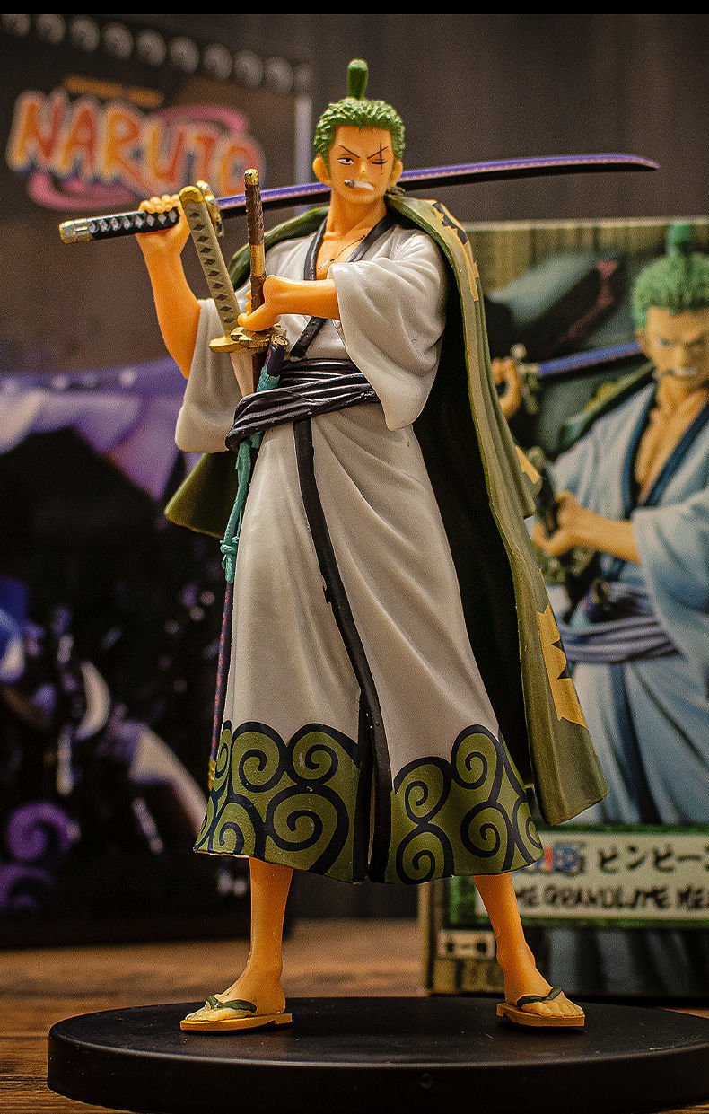 海贼王手办模型索隆和之国和服路飞山治凯多女帝公仔摆件动漫全套 dxf