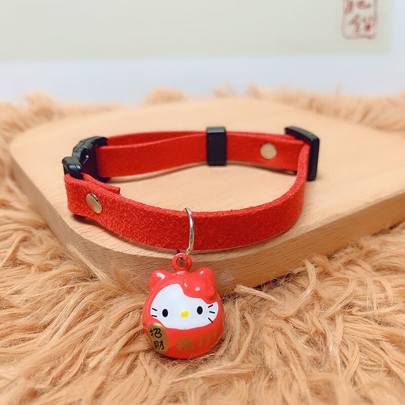 猫咪狗狗卡通铃铛项圈 小型犬泰迪可爱铃铛防走丢脖圈项链挂脖装饰可