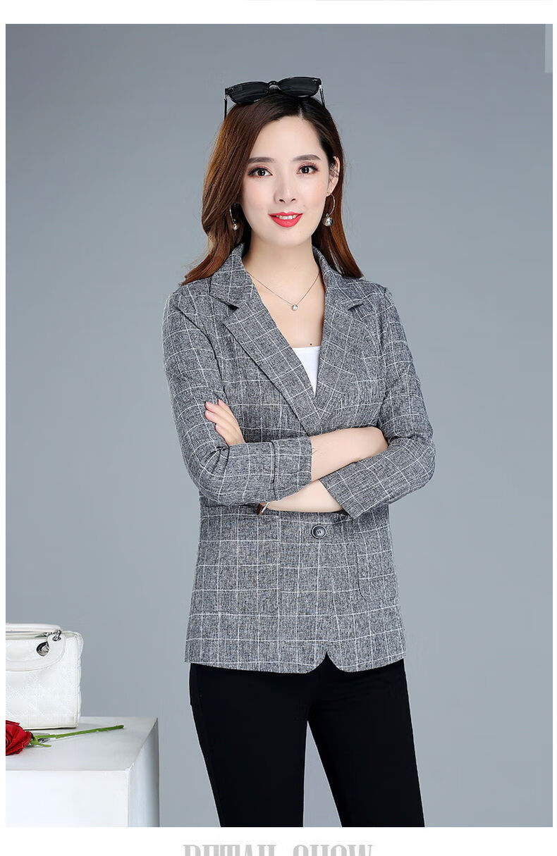 60京选品质40岁50妈妈春秋装外套中老年人短款小西装中年女装上衣