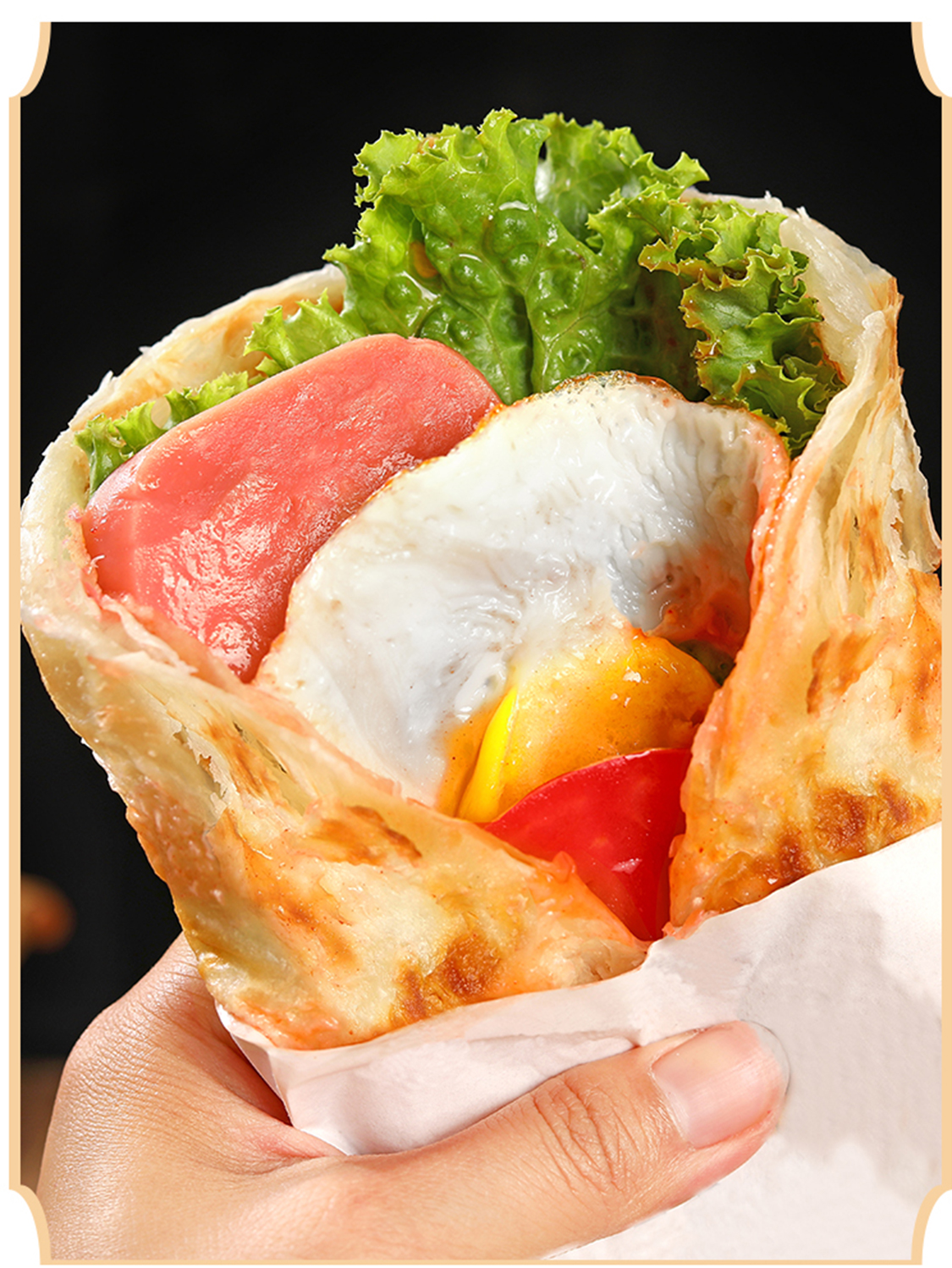 【加热即食】 原味手抓饼家庭装正宗台湾风味手抓饼皮千层饼早餐煎饼