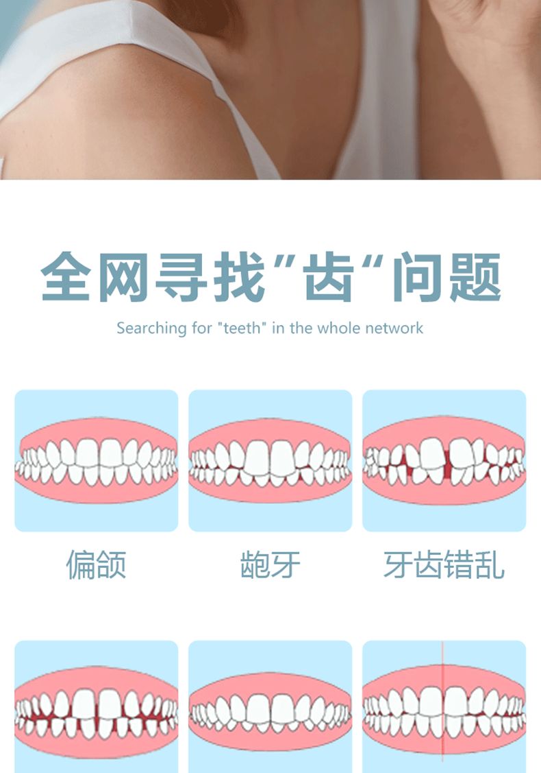 smileing快速矯正隱形牙套定製牙齒矯正器成人齙牙外凸牙縫大牙齒保持