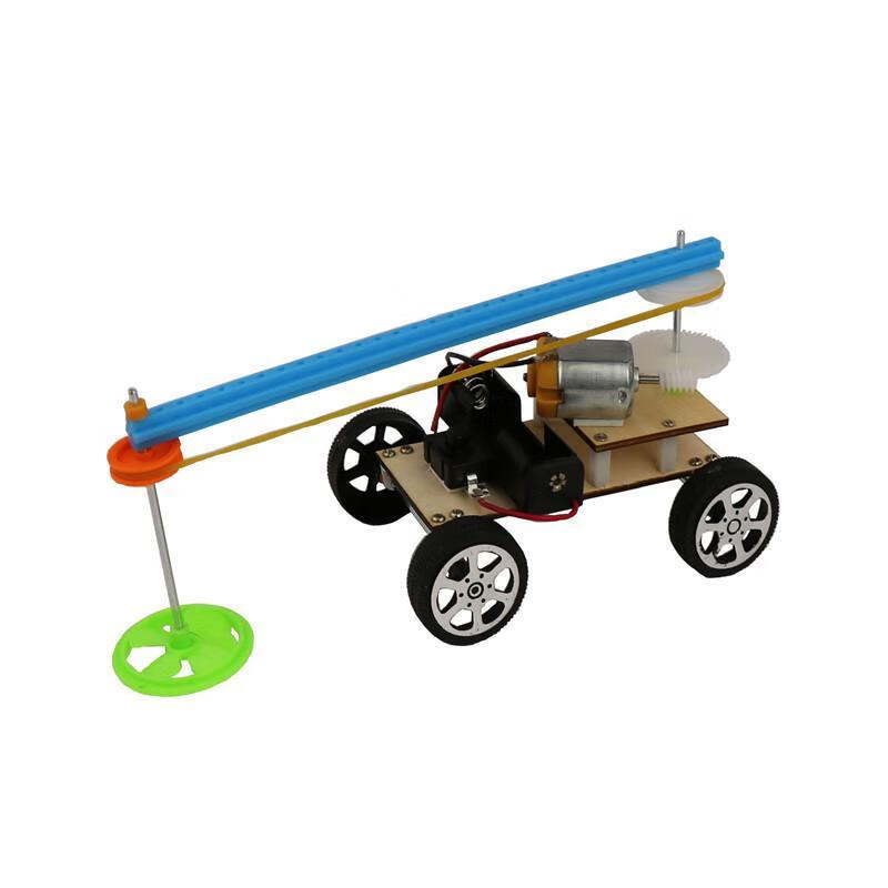 diy自制扫地机器人科技小制作电动车儿童手工拼装模型益智玩具散件送