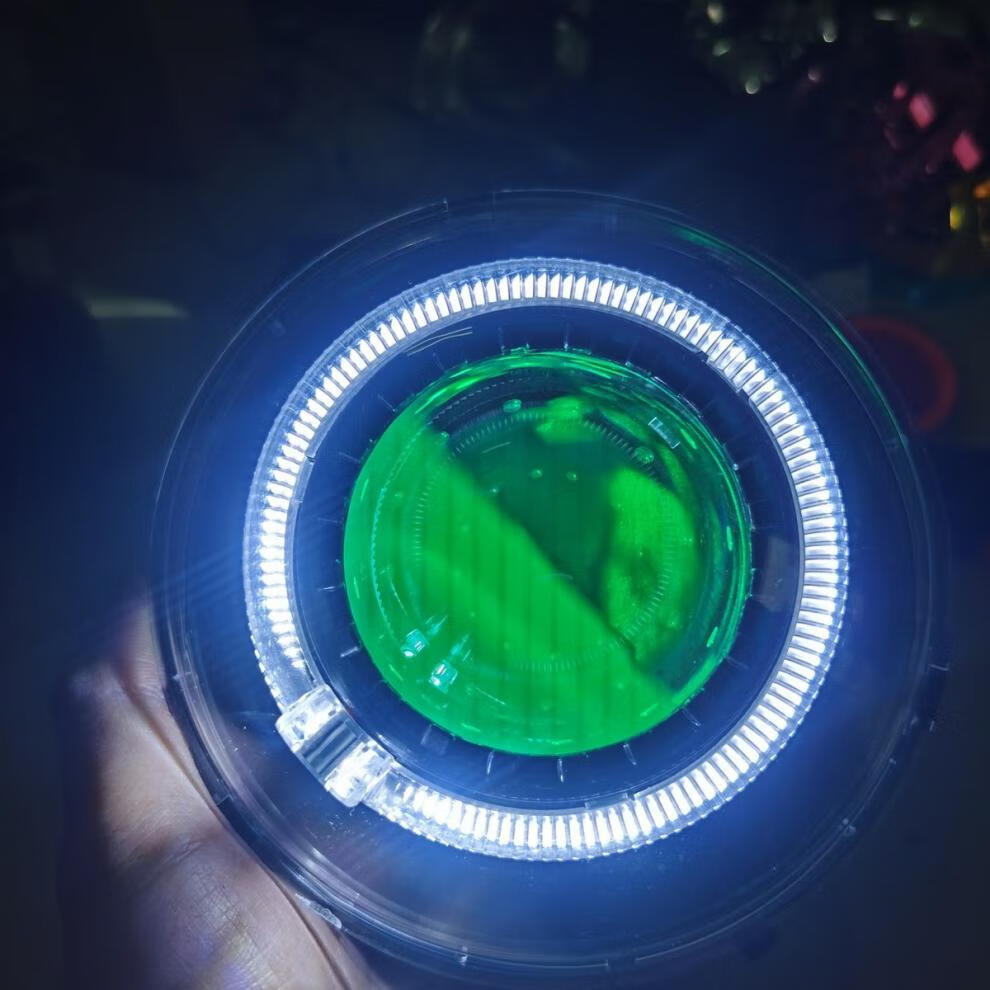 龟王龟五新款小太阳65wled透镜一秒快起带风扇散热app可调恶魔眼55w