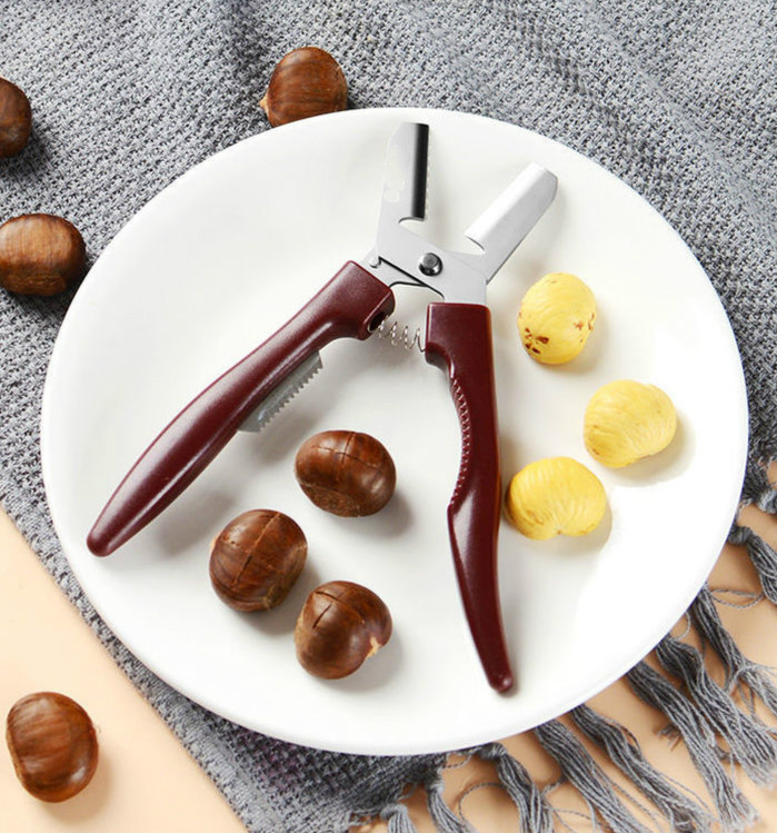 剥板栗的神器 生板栗刀栗子开口剪板栗开口器剥栗子神器剥壳器去皮机