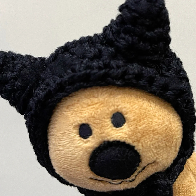 柿子椒熊日系ins公仔挂件可爱搞怪丑萌创意毛绒小玩偶礼物挂饰毛线帽