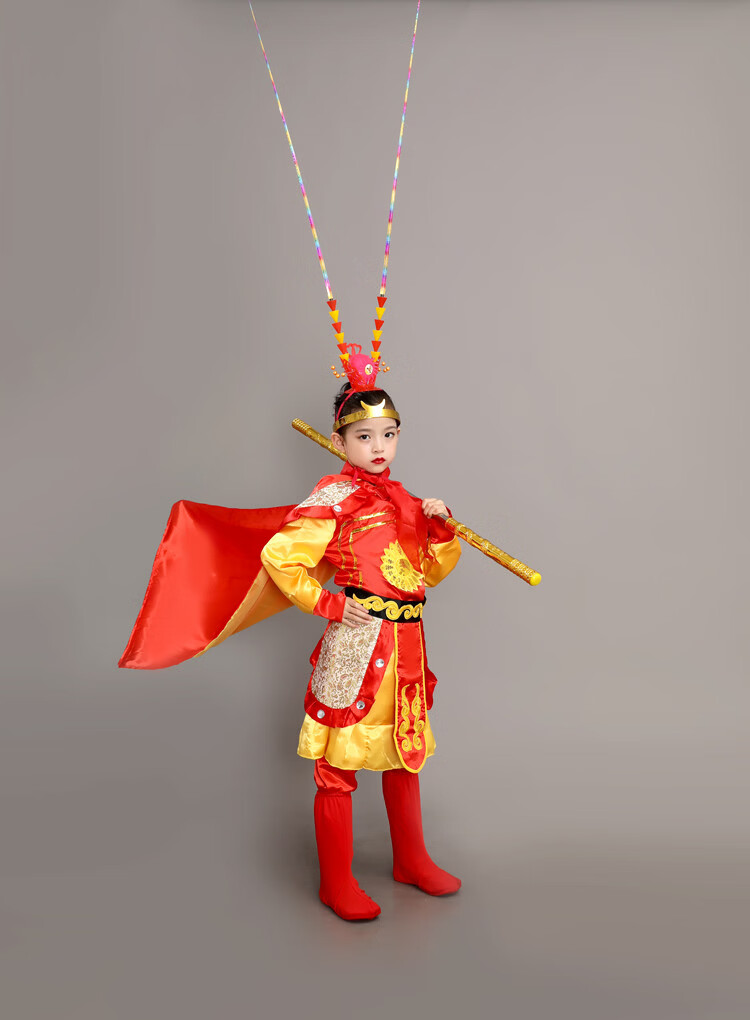 孙悟空服装孙悟空儿童服装齐天大圣套装成人扮演西游记衣服演出服美