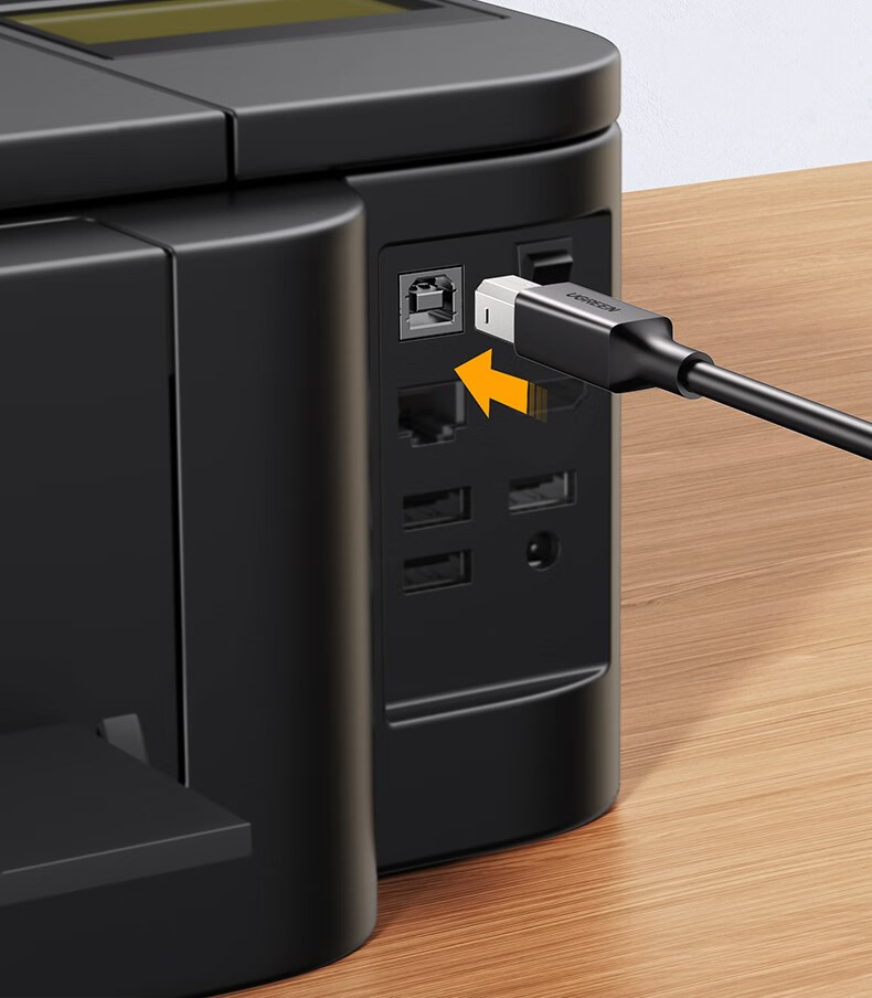 usb打印机数据线电脑延长连接加长转方口3/5米适用于佳能惠普 type-c