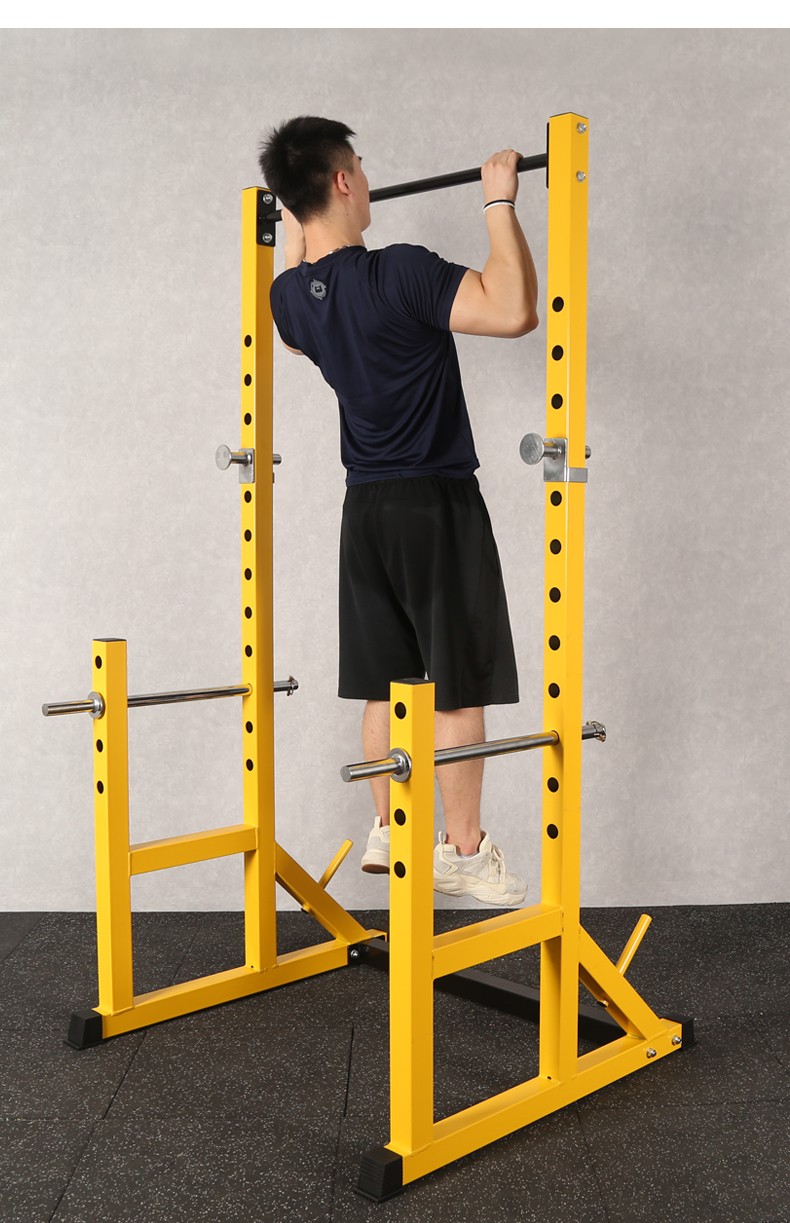 多功能卧推架 杠铃架 安全举重床 健身器材 升级款半框式深蹲架 哑铃