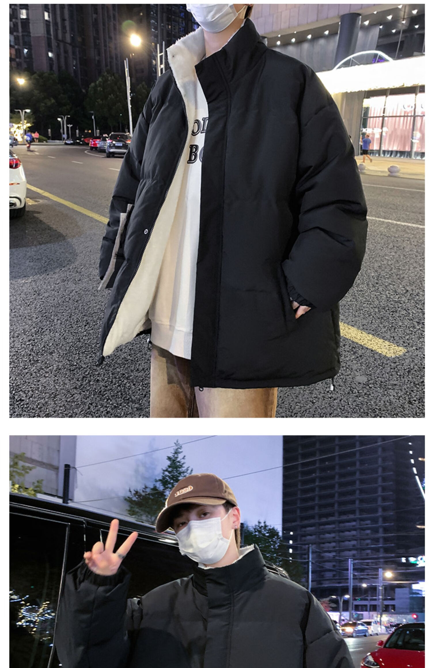 潮牌essentials棉服男款秋冬季外套加绒加厚潮羽绒棉袄男士冬装棒球