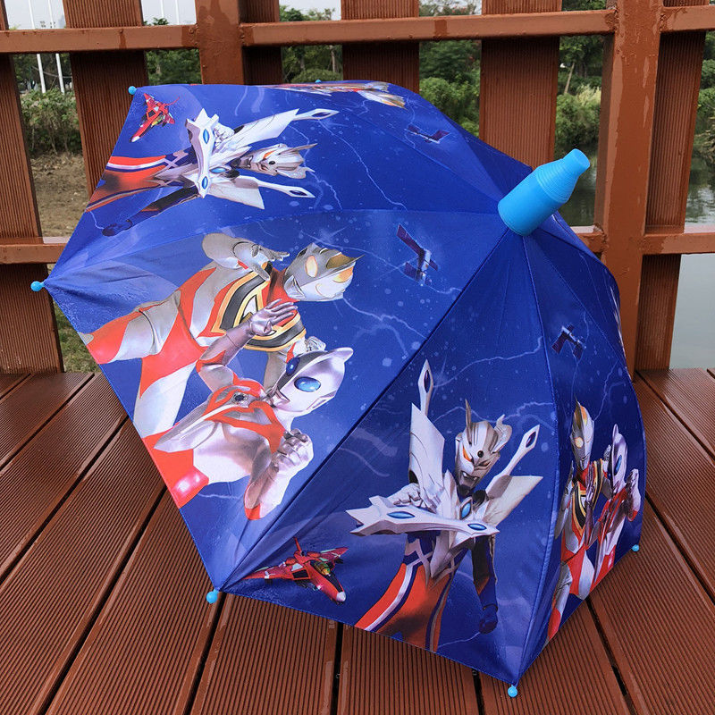 奥特曼雨伞儿童赛罗大号卡通小学生幼儿园长柄男女童超轻便晴雨伞遮阳