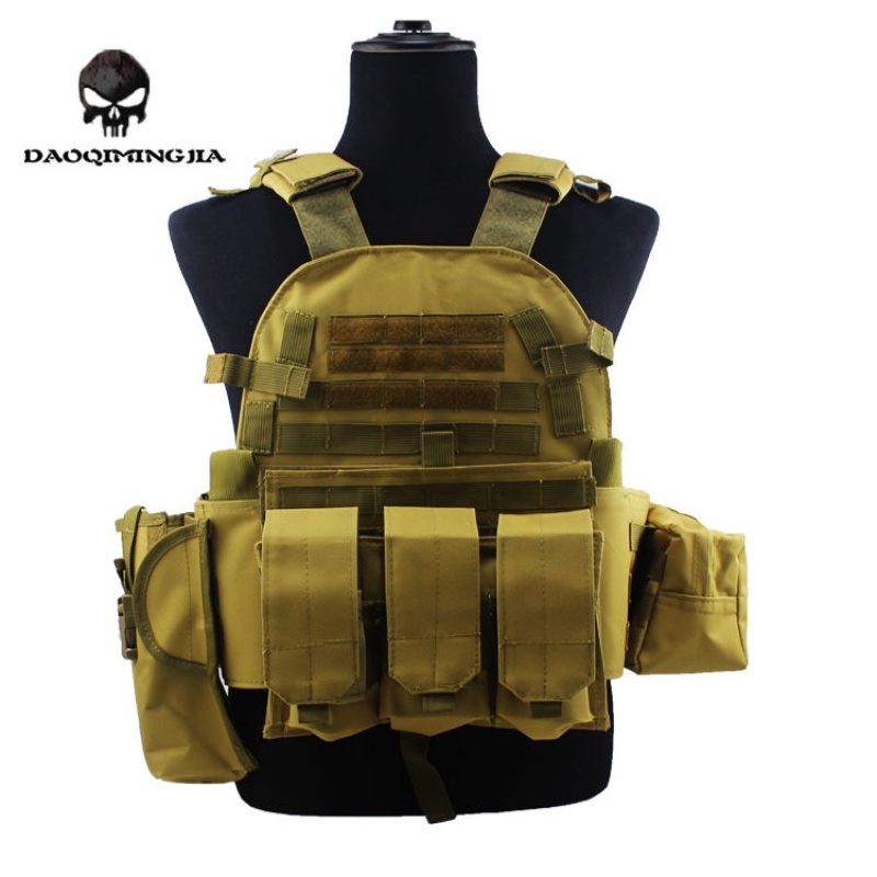 战术背心战术马甲户外野营组合背心战狼野战作训战术背心 clmw(6094送