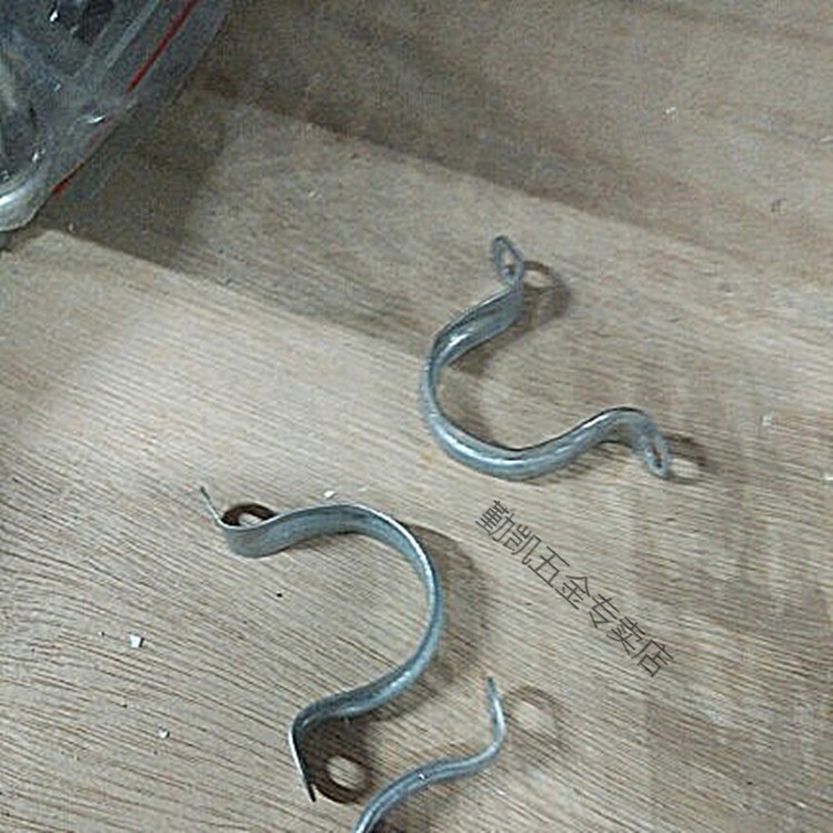 马鞍卡镀锌管卡半圆卡铁皮卡子欧姆卡线管卡铁骑马卡普通20mm100个的