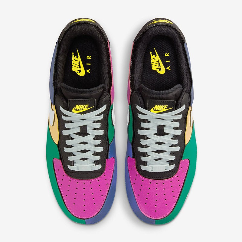 耐克nike男鞋air force1空军一号af1可拆卸魔术贴彩色拼接休闲板鞋