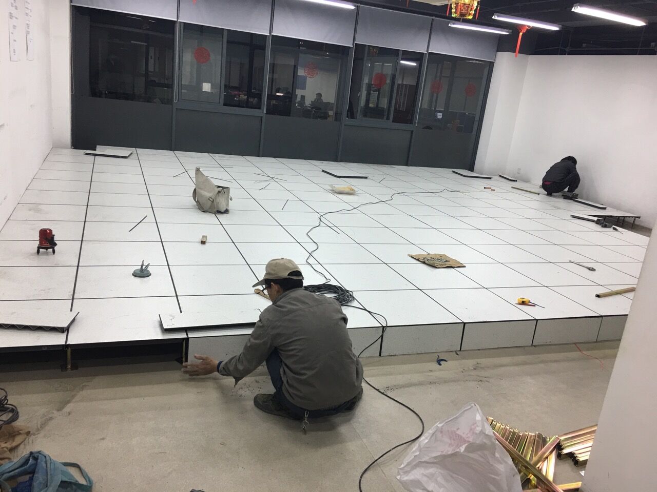 hpl三聚氰胺国标防静电地板杭州防静电地板机房活动地板宁波绍兴35