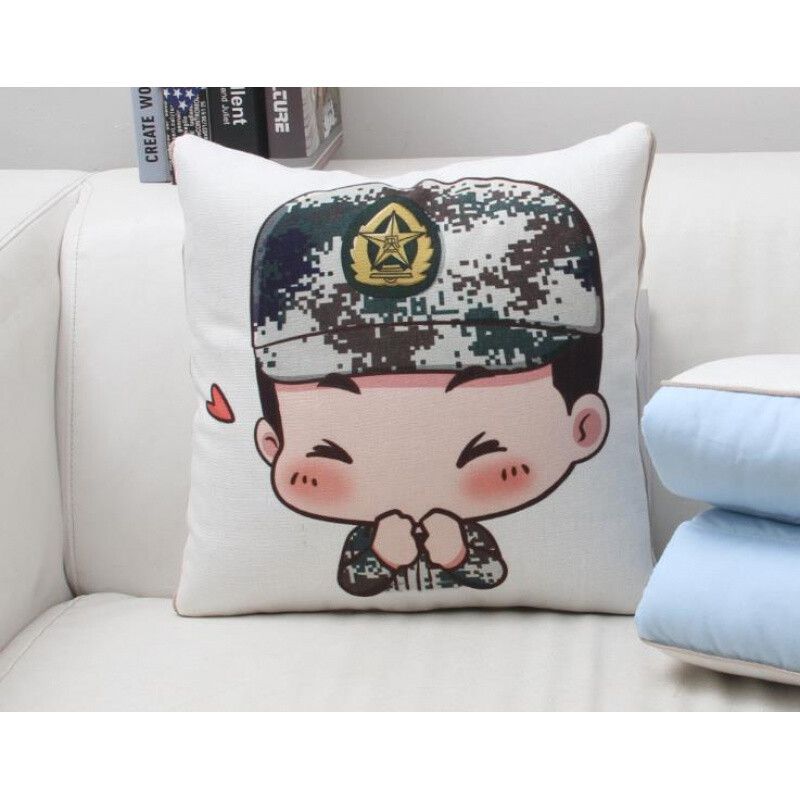 军人抱枕 军恋兵哥哥男女朋友情侣婚礼实用生日礼物武警部队公仔玩偶