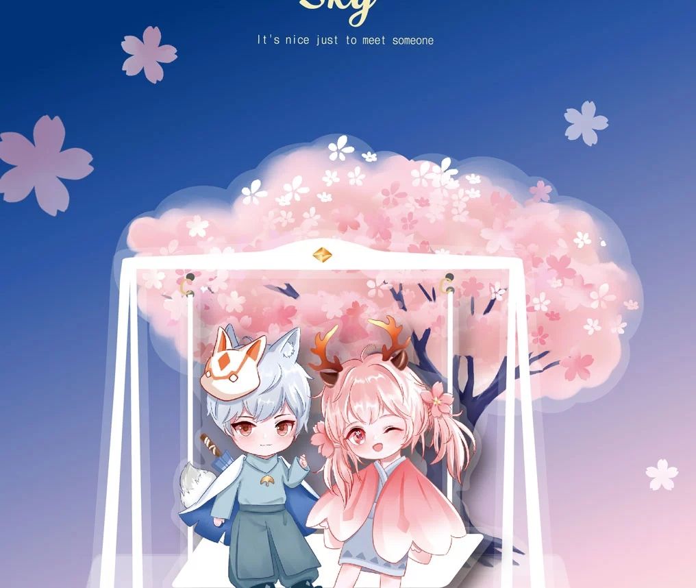 白鸟菇菇亚克力挂件钥匙扣吊坠正太秋千光遇游戏周边二