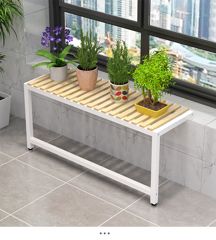 花架单层长条阳台窗台台沿加宽单层花架一层落地式窄窗台加宽阳台长条