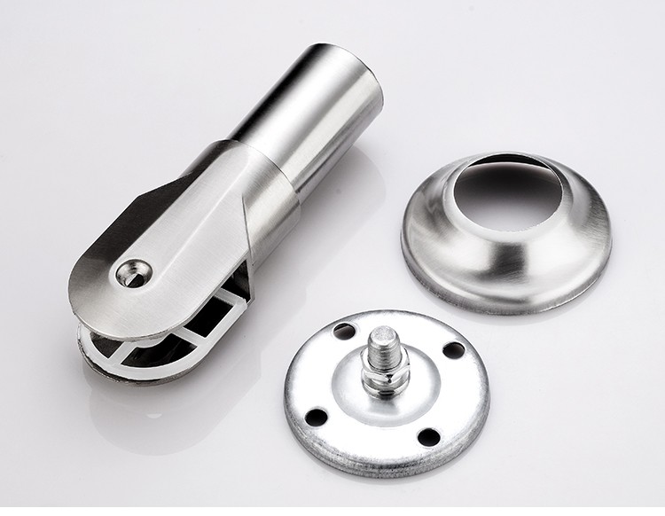 莱力威公共厕所卫生间隔断五金配件加厚304不锈钢隔断支架隔板支撑脚