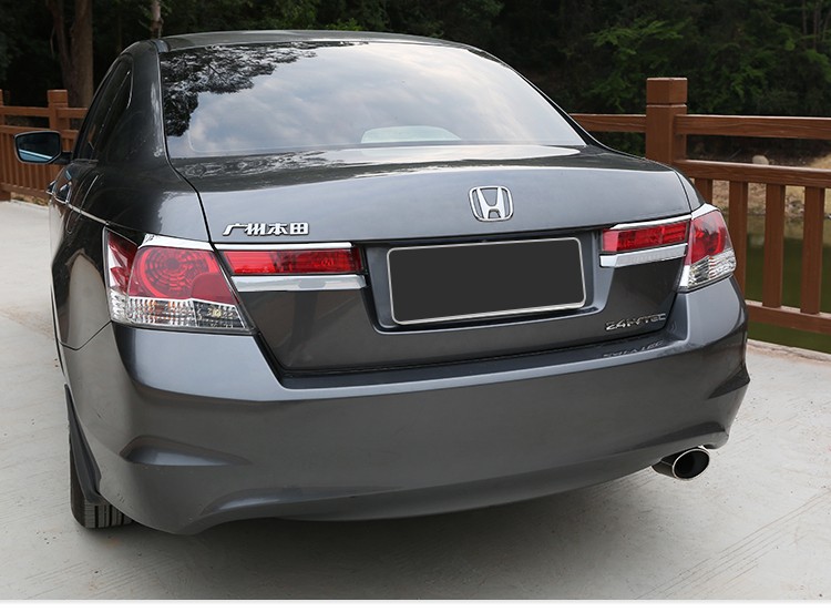 适用08-13年八代雅阁尾灯罩灯眉改装装饰上下饰条后尾灯内外电镀防刮