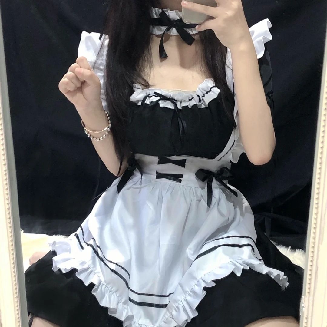 女仆装cos可爱学生大码日常洛丽塔套装ita性感日系纯欲萝莉新品 xl