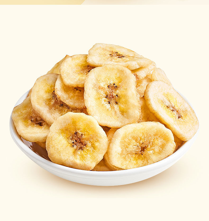 香蕉脆片香蕉片干100g芭蕉干香蕉干片酥脆片水果干休闲零食500g 香蕉