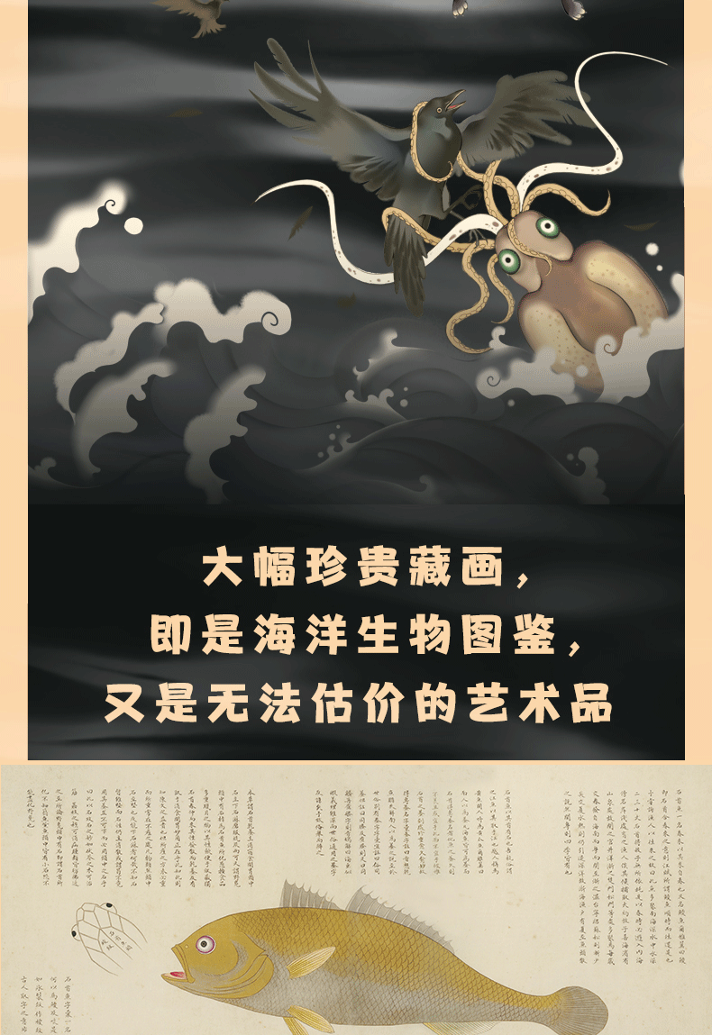 《画给孩子的海错图故宫海错图海洋生物图书课外读物冷知识类书籍
