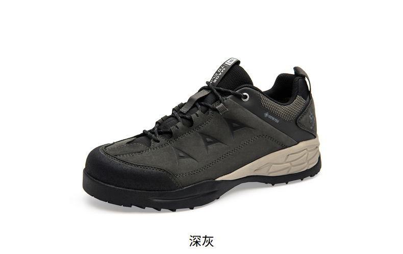 凯乐石徒步鞋男款户外运动goretex低帮gtx防水登山鞋深灰41