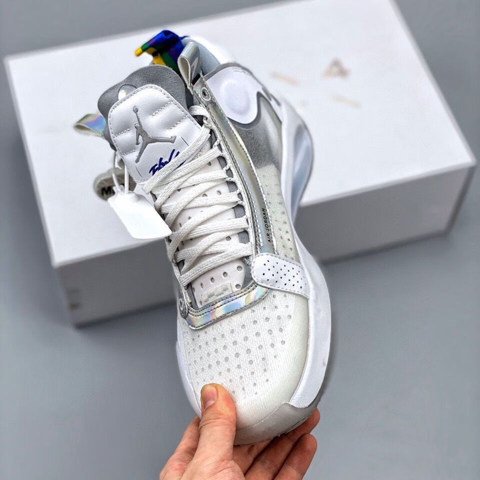 灭世纯y air 34 aj34 全明星白镭射 篮球鞋 bq3381-101 白镭射 39
