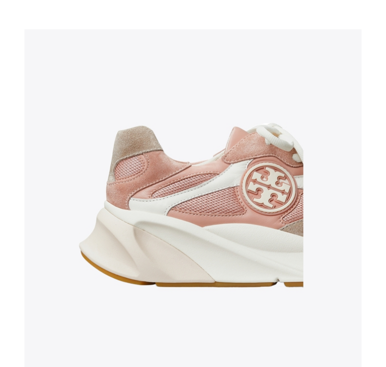 【618盛典】tory burch 汤丽柏琦 sawyer 运动鞋女鞋 84853 象牙白/砖