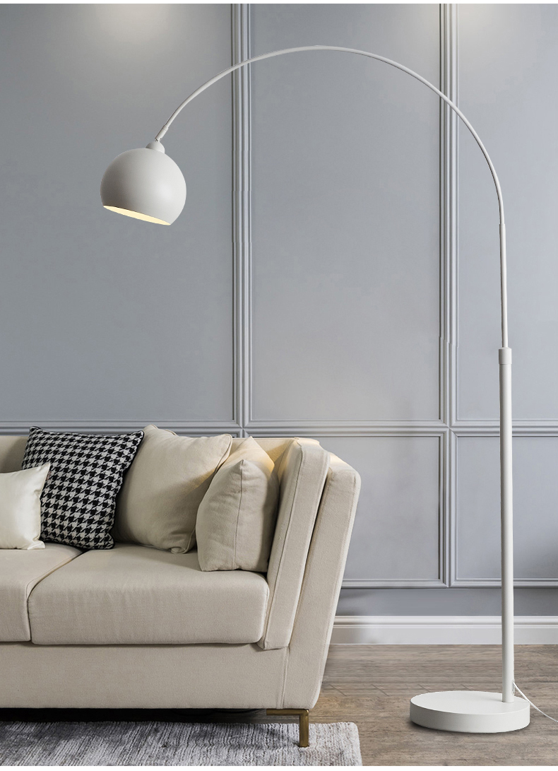 北欧后现代简约丹麦lounge升降钓鱼落地灯客厅工作室银色落地立灯原板