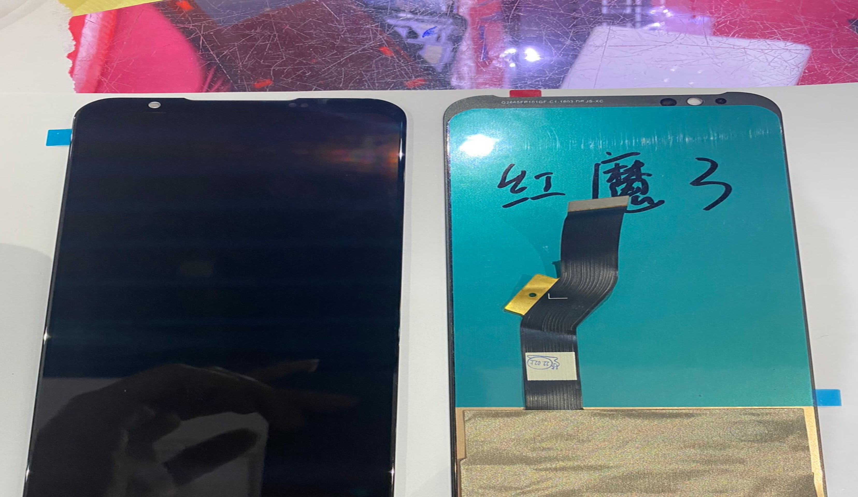 享速技适用努比亚红魔3屏幕总成3s nx629j元装手机屏 红魔5屏幕总成