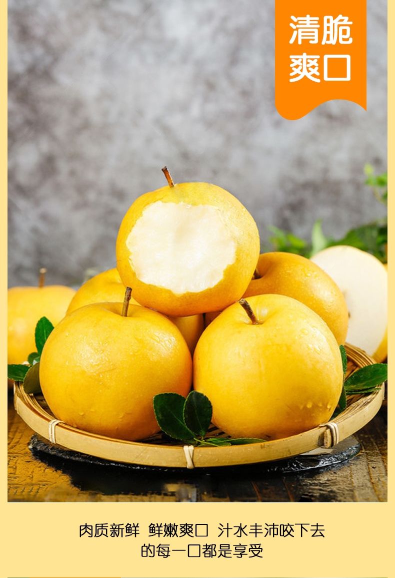 山东丰水梨秋月梨梨子脆甜新鲜孕妇水果5斤9斤3斤优选装