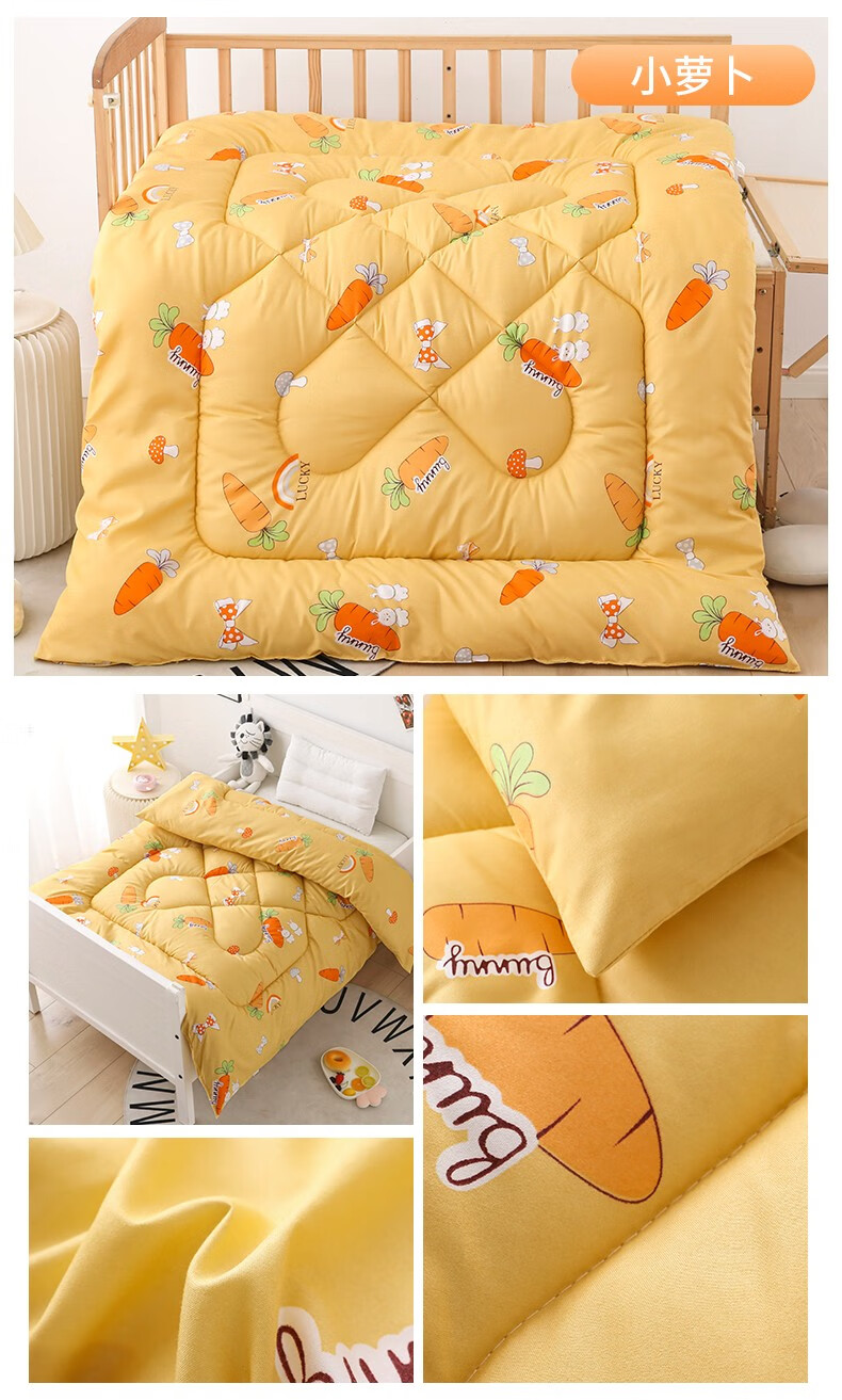 迪士尼1235岁幼儿园儿童被子春秋午睡卡通小孩被子宝宝加厚冬被保暖被