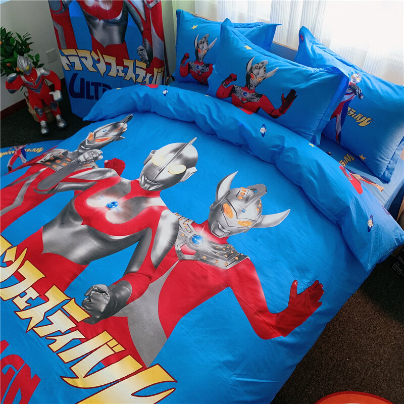 2022新款光之巨人床笠奥特曼床单床笠三四件套男孩单件床罩15m2m儿童